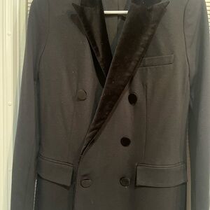 Ralph Lauren Black Blazer with Velvet Detail